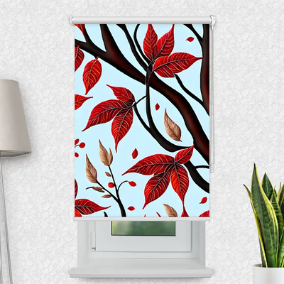 Klemmfix Rollo Aeste Im Herbst | Motiv-Klemmrollo