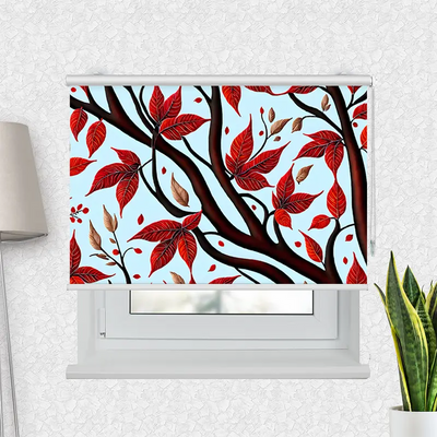 Klemmfix Rollo Aeste Im Herbst | Motiv-Klemmrollo