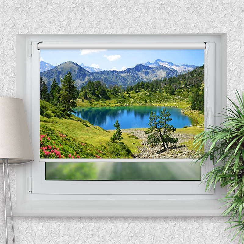 Klemmfix Rollo Berglandschaft mit See