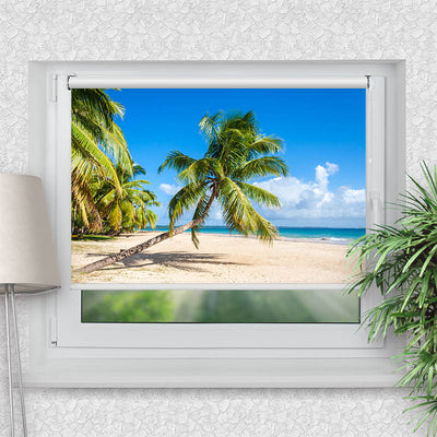 Klemmfix Rollo Palme Meer Urlaub