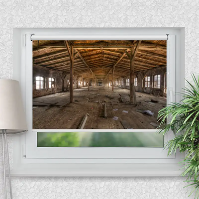 Klemmrollo Alte Fabrikhalle