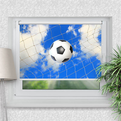 Klemmfix Rollo Fussball im Netz