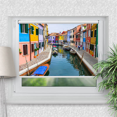 Klemmfix Rollo Kanal Bunte Haeuser