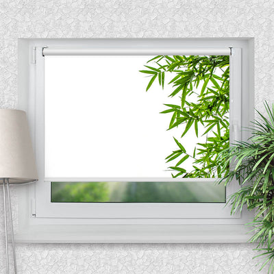 Klemmfix Rollo Bambusblaetter Freigestellt