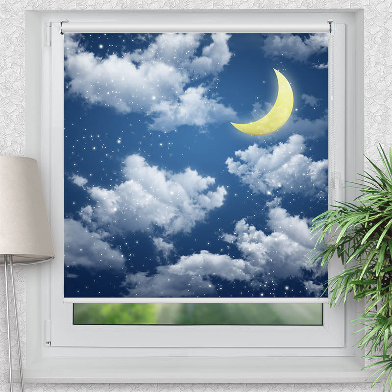Klemmfix Rollo Halbmond Himmel Nacht