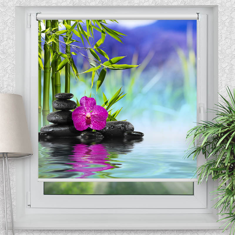 Klemmfix Rollo Spa Orchidee Steine