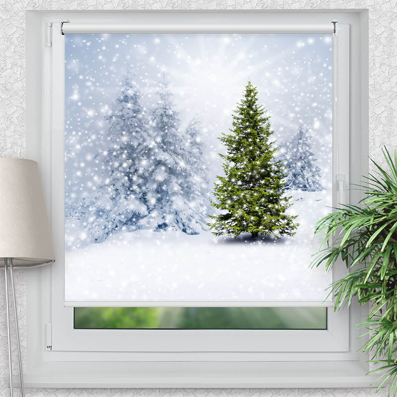 Klemmfix Rollo Tannenbaum Winter