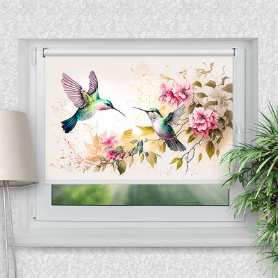 Klemmfix Rollo Kolibri Blueten