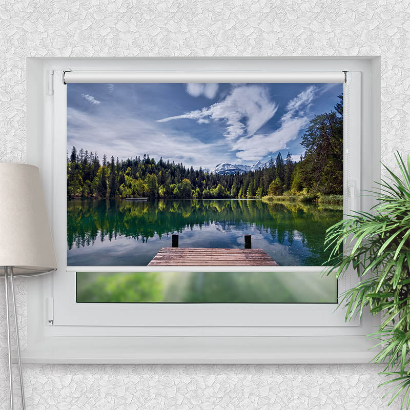 Klemmfix Rollo Bergsee im Wald