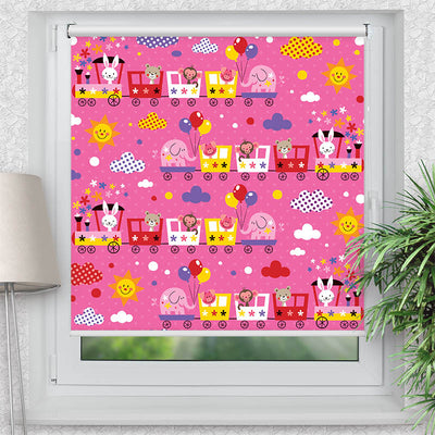 Klemmfix Rollo Eisenbahn | Motiv-Klemmrollo