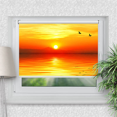 Klemmfix Rollo Sonnenuntergang Meer
