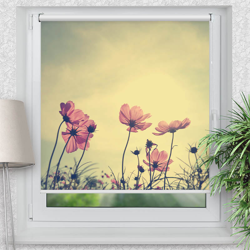 Klemmfix Rollo Vintage Blumen