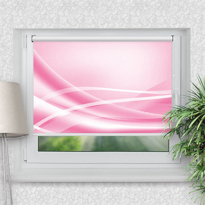 Klemmfix Rollo Grafik Rosa | Motiv-Klemmrollo