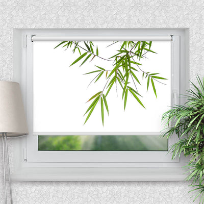 Klemmfix Rollo Bambus von Oben | Motiv-Klemmrollo
