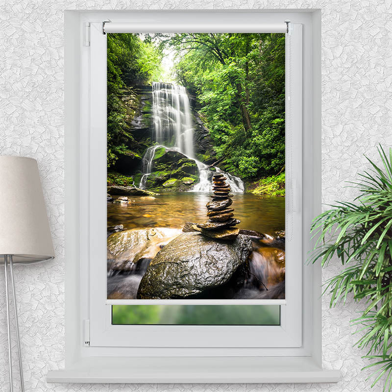 Klemmfix Rollo Wasserfall Zen Stones