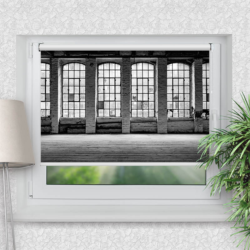 Klemmfix Rollo Alte Fabrikfenster