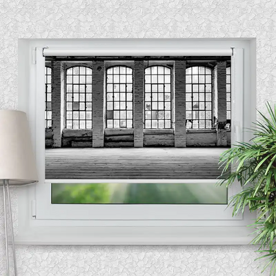 Klemmrollo Alte Fabrikfenster