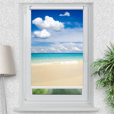 Klemmfix Rollo Meer Himmel Strand