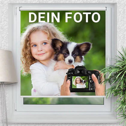 Klemmfix Rollo - Foto hochladen | Motiv-Klemmrollo