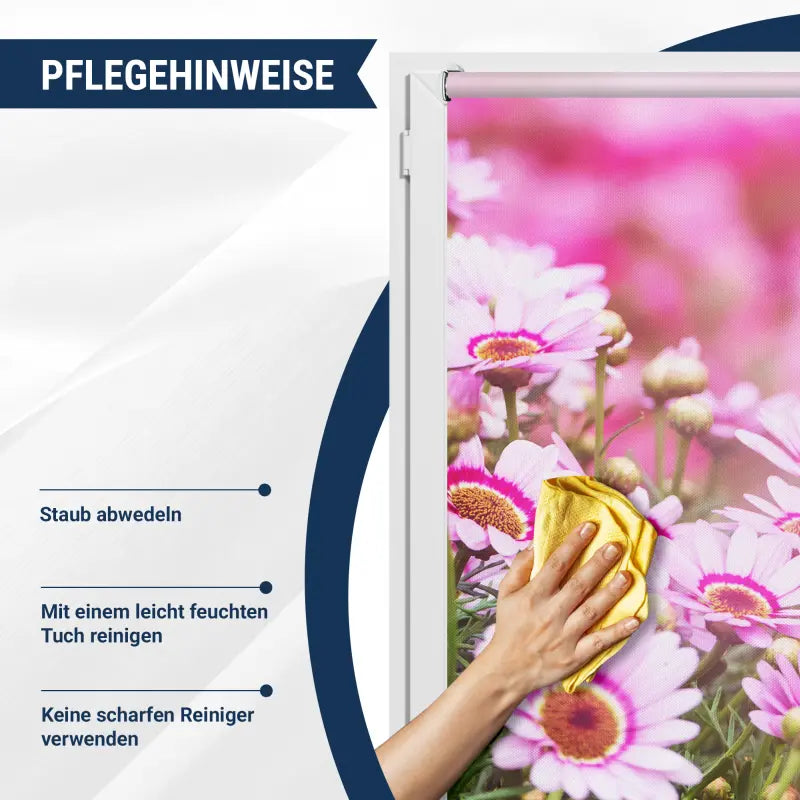 Klemmrollo-Pflegehinweise