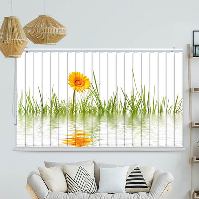 Lamellenvorhang Motiv Gras im Wasser