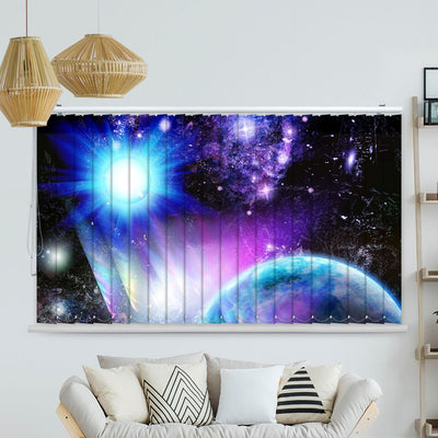 Lamellenvorhang Motiv Palmen Strand Sonne