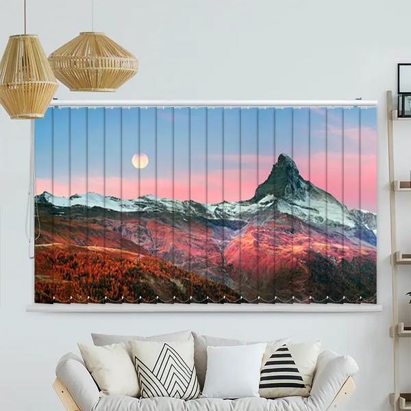 Lamellenvorhang Motiv "Matterhorn in den Alpen im Herbst"
