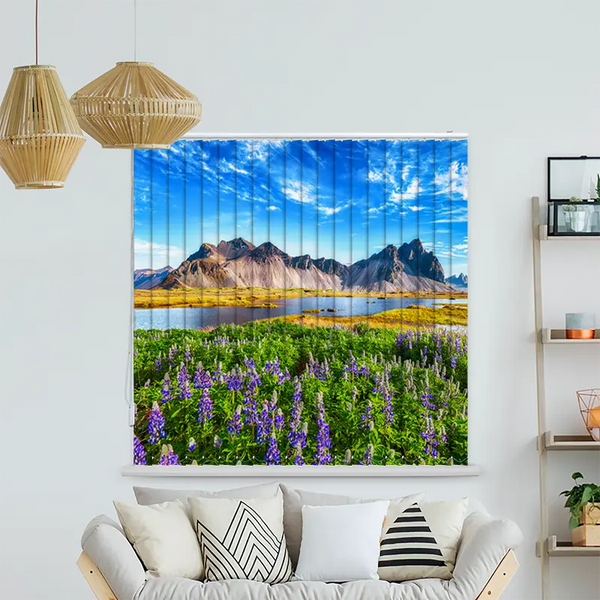 Lamellenvorhang Motiv "Berglandschaft Island"