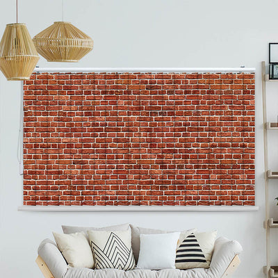 Lamellenvorhang Motiv Alte Rote Ziegelmauer