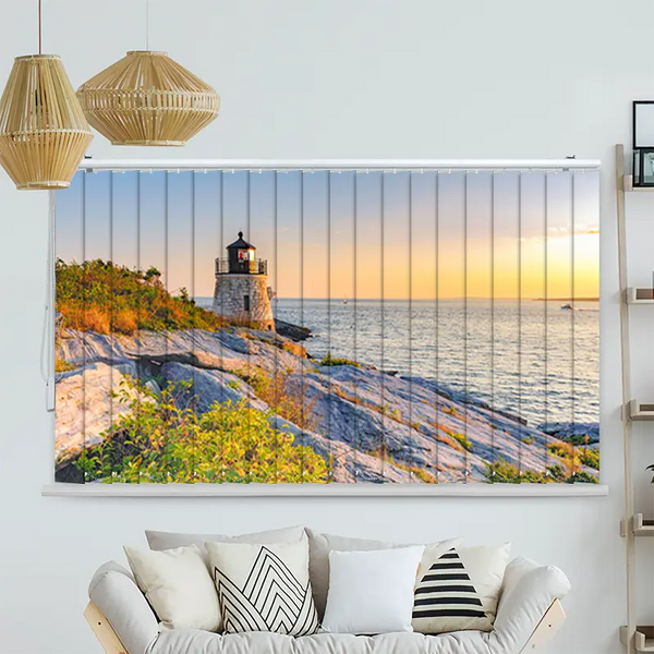 Lamellenvorhang Motiv "Rhode Island Leuchtturm"