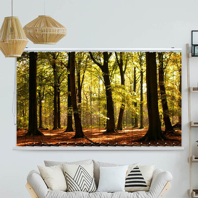 Lamellenvorhang Motiv Haengematte Palmen Nacht