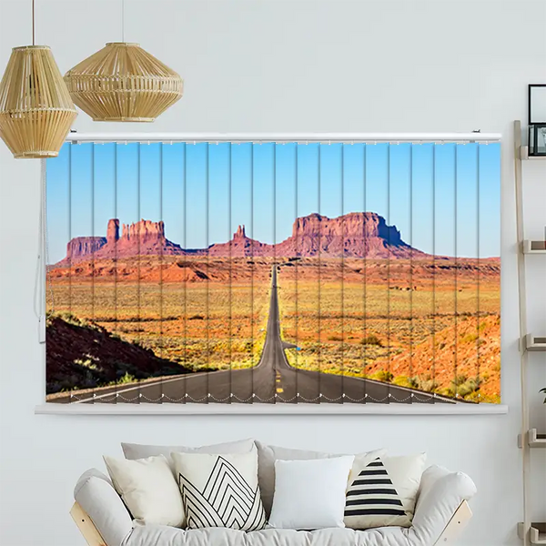 Lamellenvorhang Motiv "Route 66 Monument Valley"