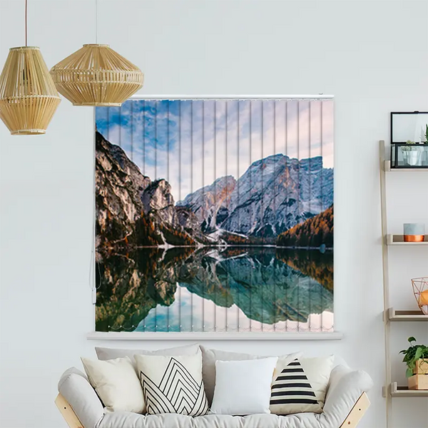 Lamellenvorhang Motiv "Pragser Wildsee"