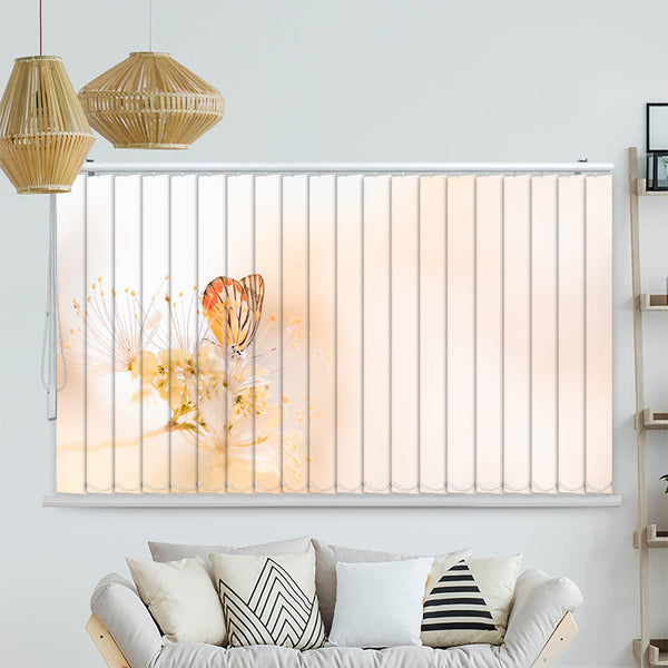 Lamellenvorhang Motiv "Schmetterling auf Bleute"