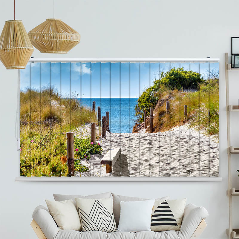 Lamellenvorhang Motiv Kaffeetasse Bohnen