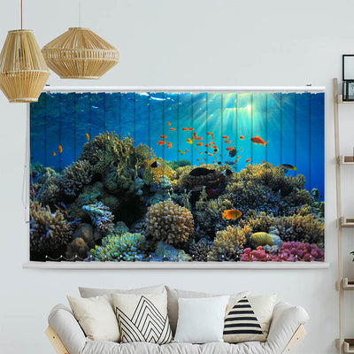 Lamellenvorhang Motiv Fische im Ozean
