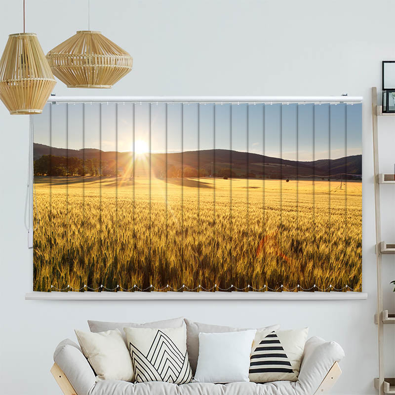 Lamellenvorhang Motiv "Kornfeld"