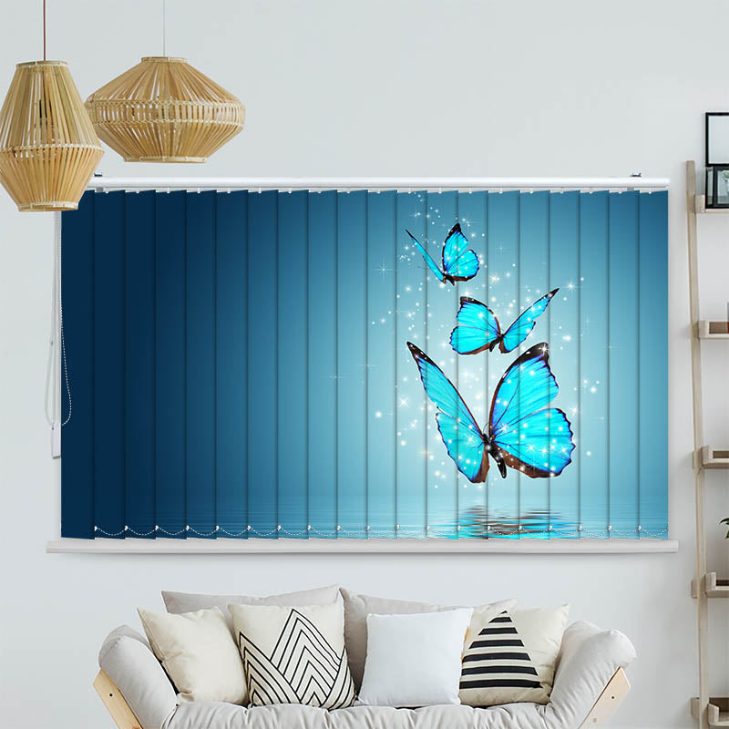 Lamellenvorhang Motiv Blumen Bluehen auf Wiese