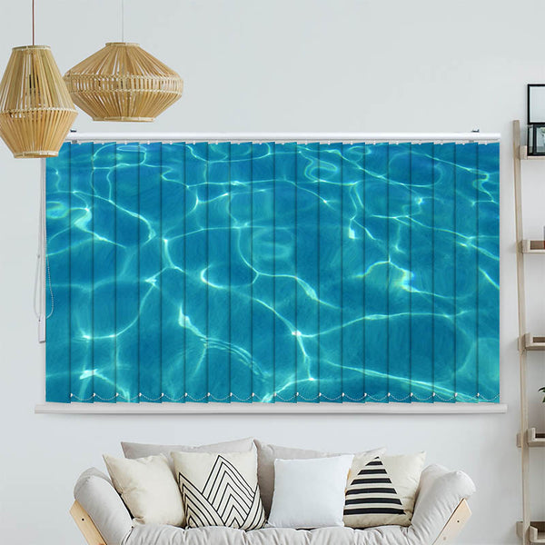 Lamellenvorhang Motiv "Wasser"