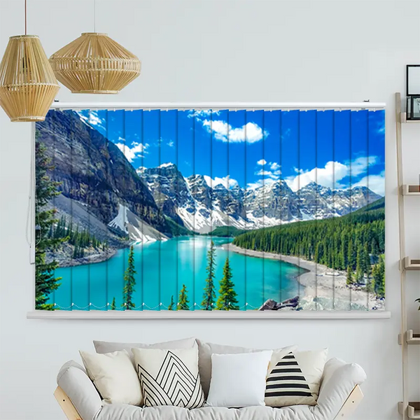 Lamellenvorhang Motiv "Morain Lake Bergsee"