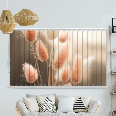 Lamellenvorhang Motiv Flauschiges Hasenschwanzgras