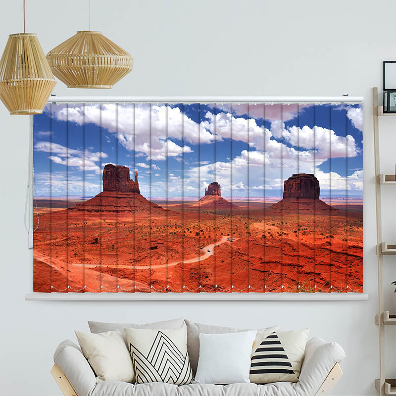 Lamellenvorhang Motiv Duene Meer Moewen