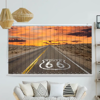 Lamellenvorhang Motiv Route 66