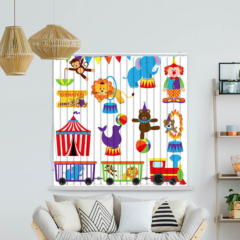 Lamellenvorhang Motiv "Zirkus"