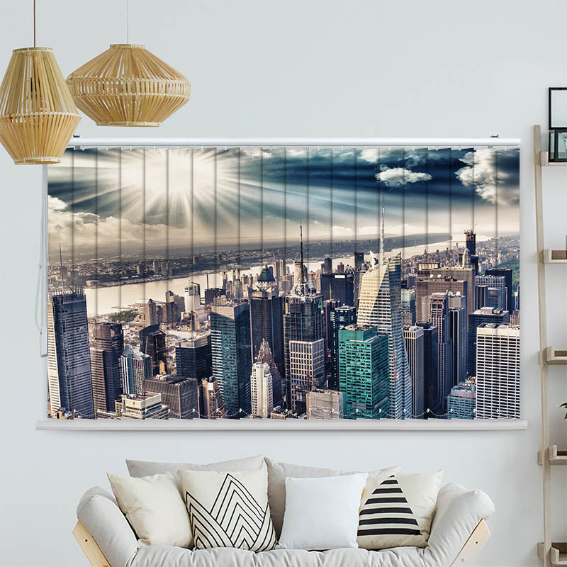 Lamellenvorhang Motiv Skyline Manhattan