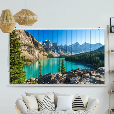 Lamellenvorhang Motiv Rocky Mountains Canada
