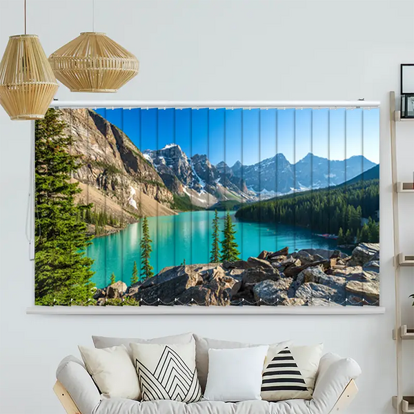 Lamellenvorhang Motiv "Rocky Mountains Canada"