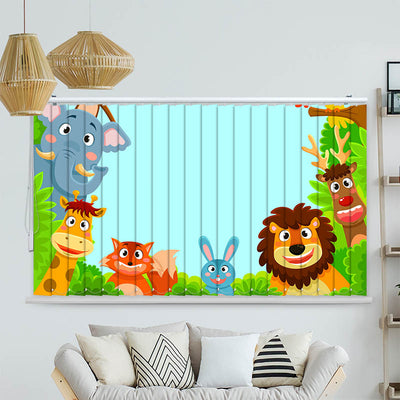 Lamellenvorhang Motiv Wilde Tiere