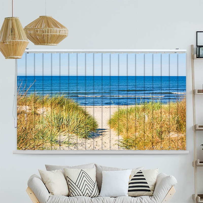 Lamellenvorhang Motiv Duene Meer Ostsee