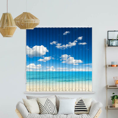 Lamellenvorhang Motiv Wiese mit Wildblumen